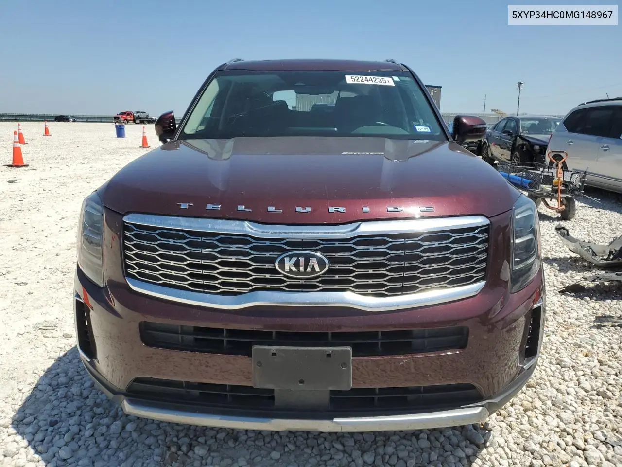 2021 Kia Telluride Ex VIN: 5XYP34HC0MG148967 Lot: 52244235