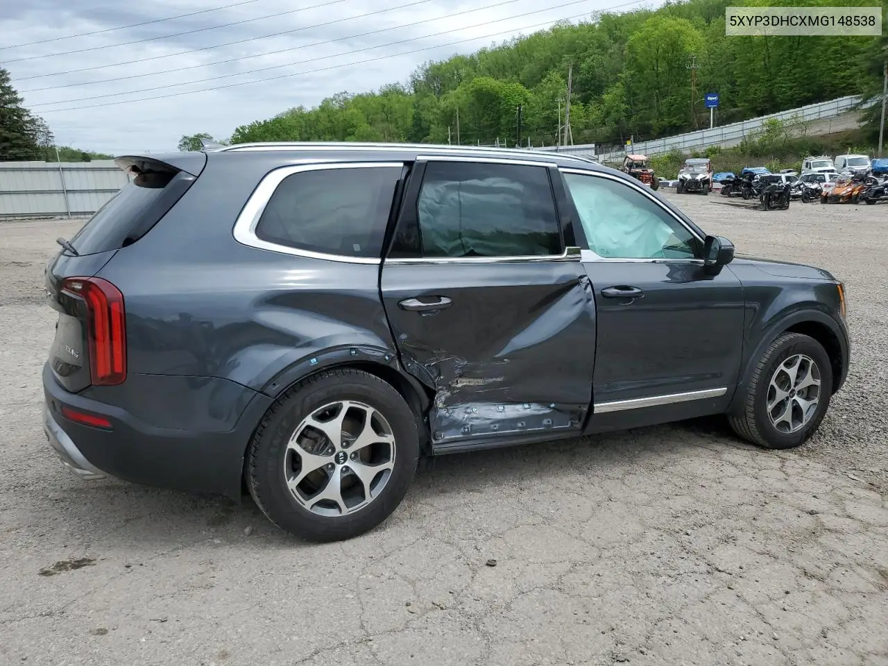 2021 Kia Telluride Ex VIN: 5XYP3DHCXMG148538 Lot: 56045245