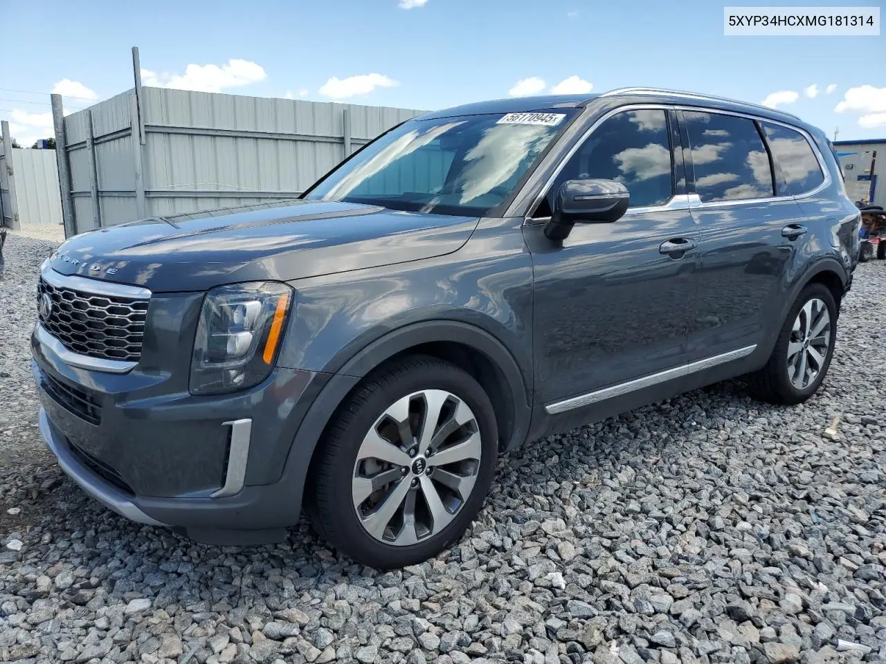 2021 Kia Telluride Ex VIN: 5XYP34HCXMG181314 Lot: 56170945