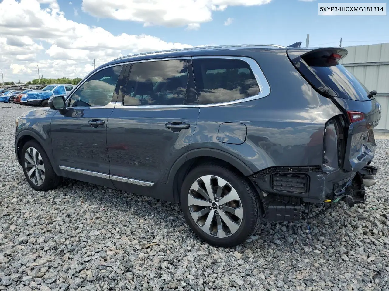 2021 Kia Telluride Ex VIN: 5XYP34HCXMG181314 Lot: 56170945