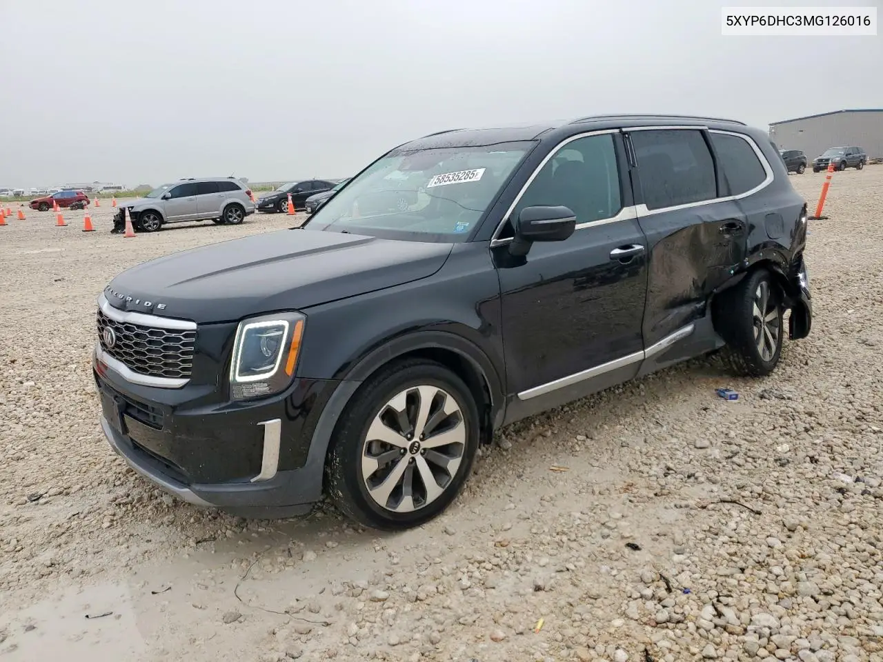 2021 Kia Telluride S VIN: 5XYP6DHC3MG126016 Lot: 58535285