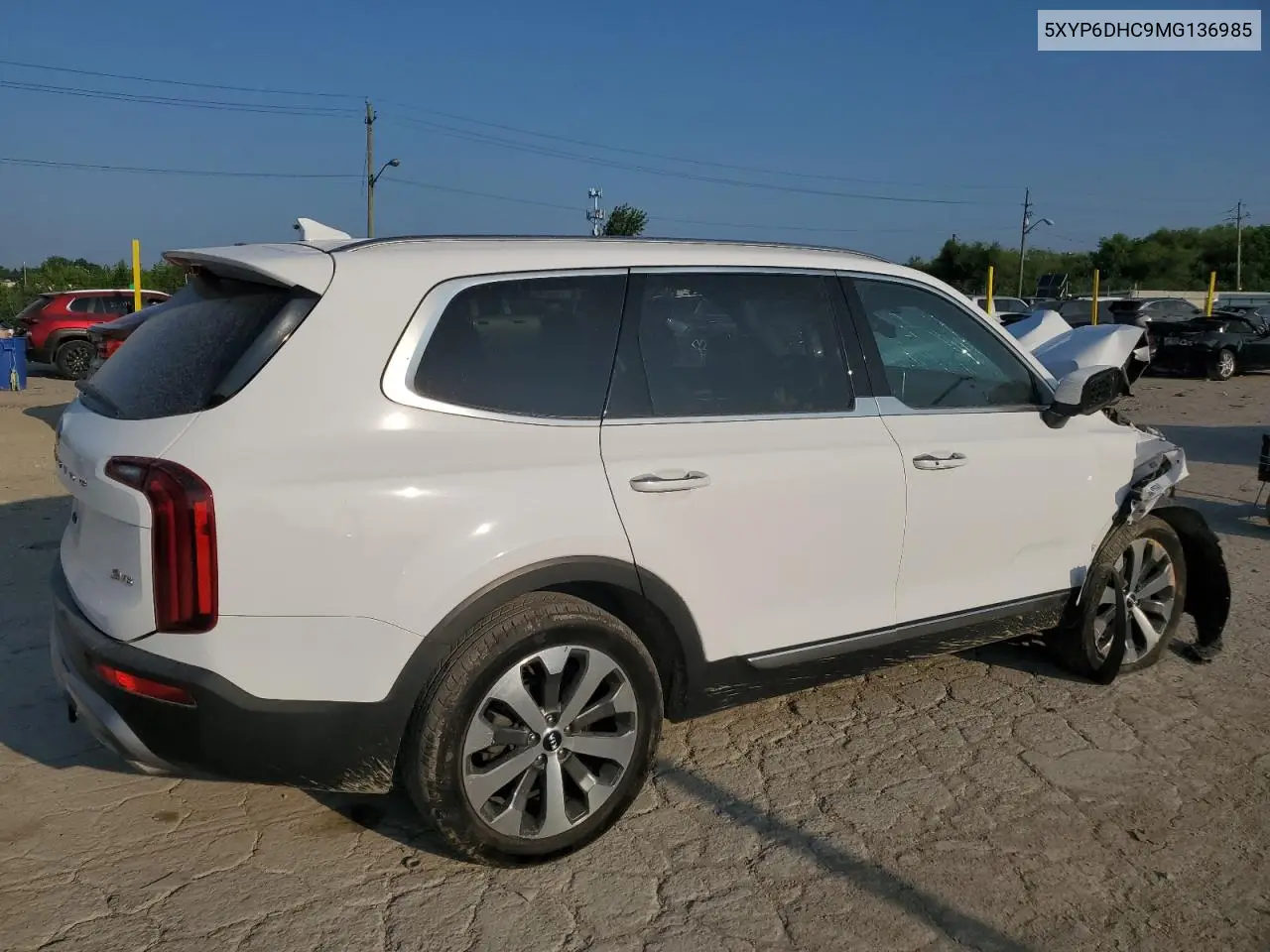 2021 Kia Telluride S VIN: 5XYP6DHC9MG136985 Lot: 62390265