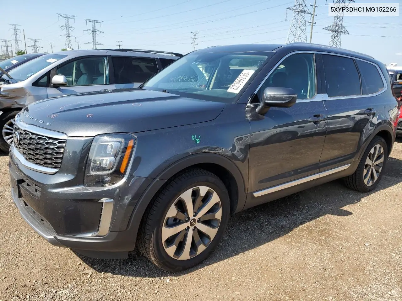 2021 Kia Telluride Ex VIN: 5XYP3DHC1MG152266 Lot: 62399235