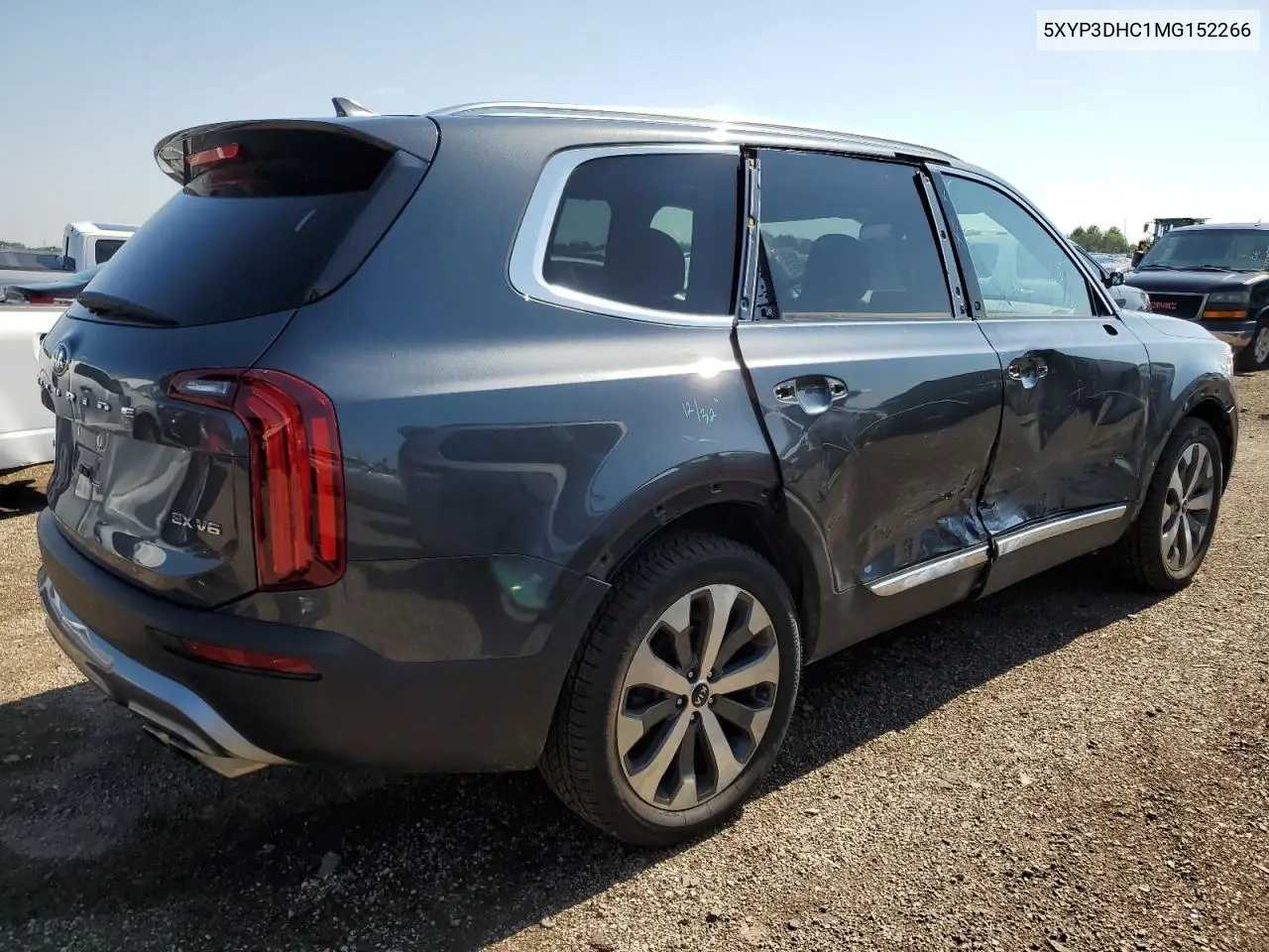 2021 Kia Telluride Ex VIN: 5XYP3DHC1MG152266 Lot: 62399235