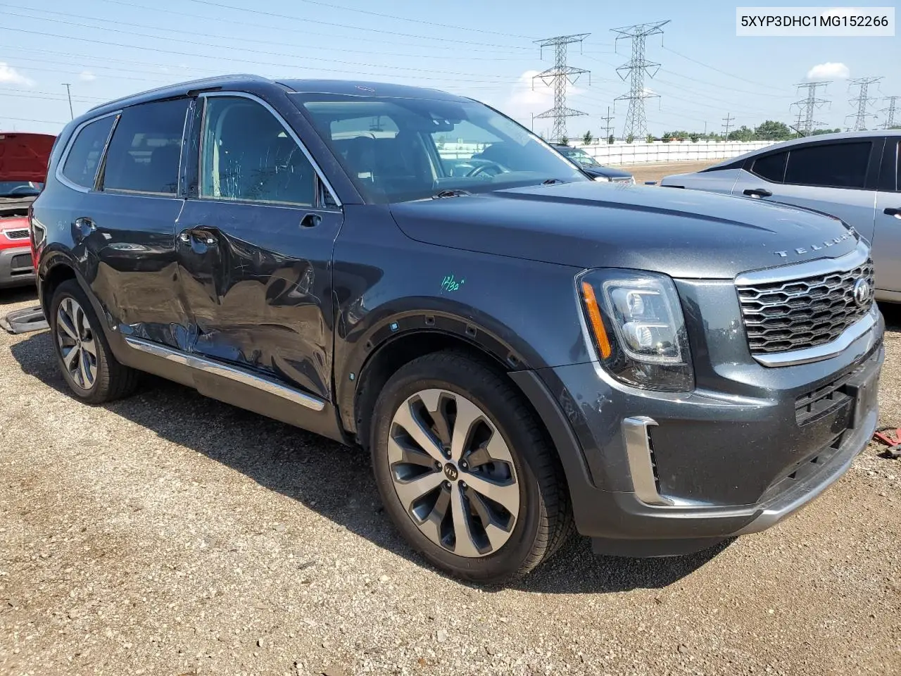 2021 Kia Telluride Ex VIN: 5XYP3DHC1MG152266 Lot: 62399235