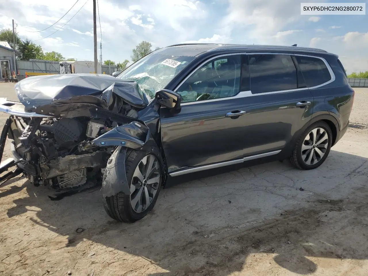 2022 Kia Telluride S VIN: 5XYP6DHC2NG280072 Lot: 56173785