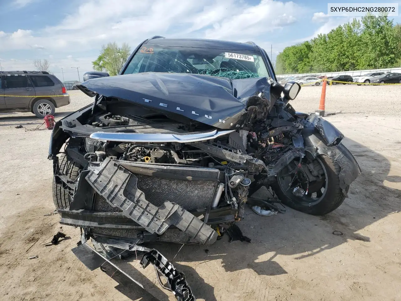 2022 Kia Telluride S VIN: 5XYP6DHC2NG280072 Lot: 56173785