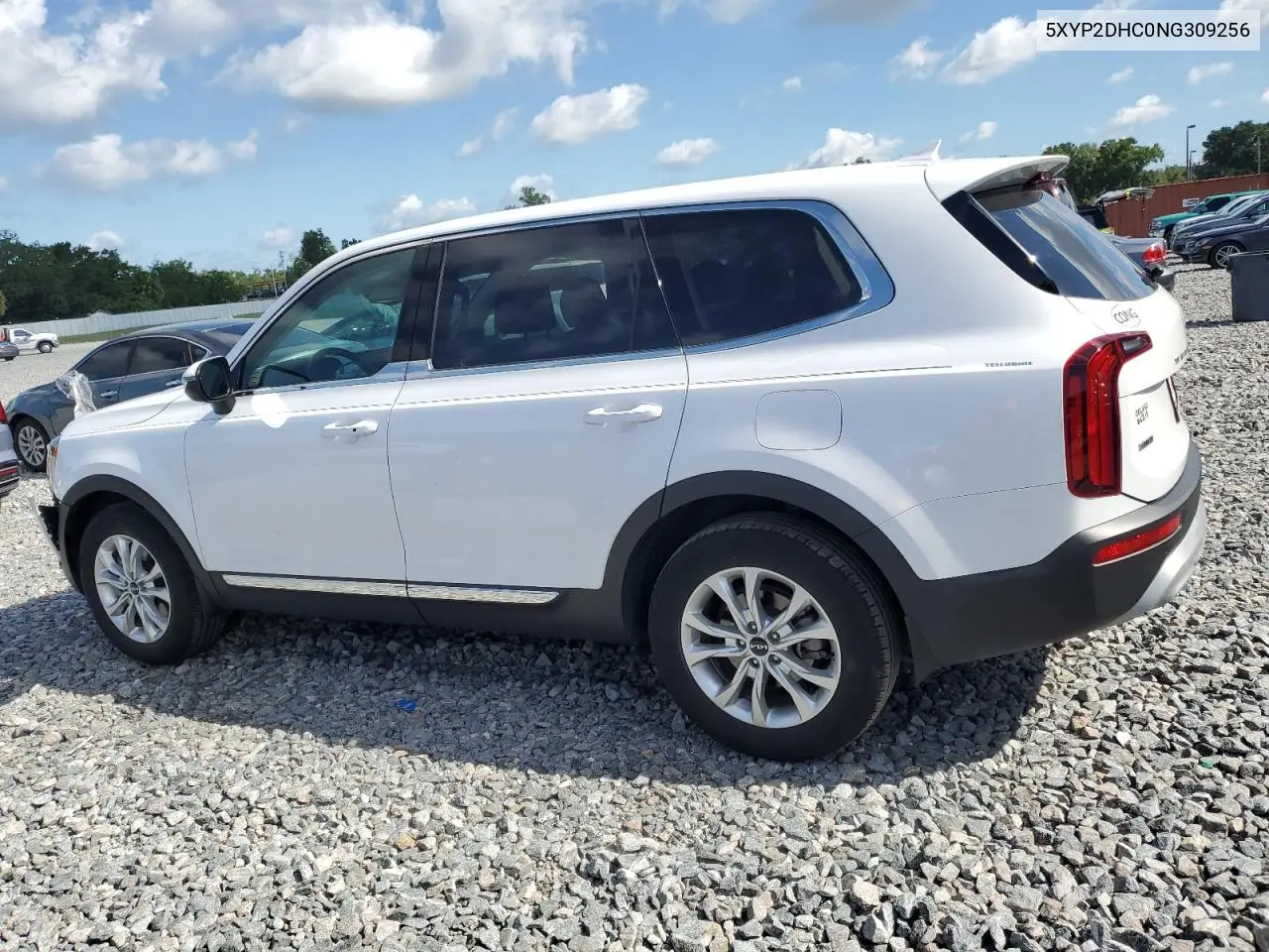 2022 Kia Telluride Lx VIN: 5XYP2DHC0NG309256 Lot: 57092545