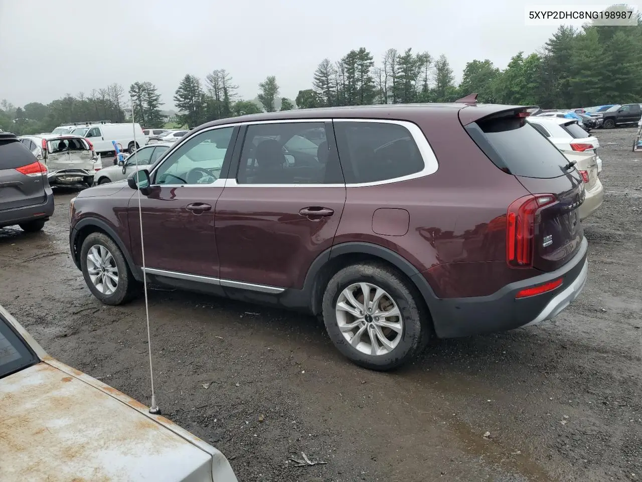 2022 Kia Telluride Lx VIN: 5XYP2DHC8NG198987 Lot: 61134265