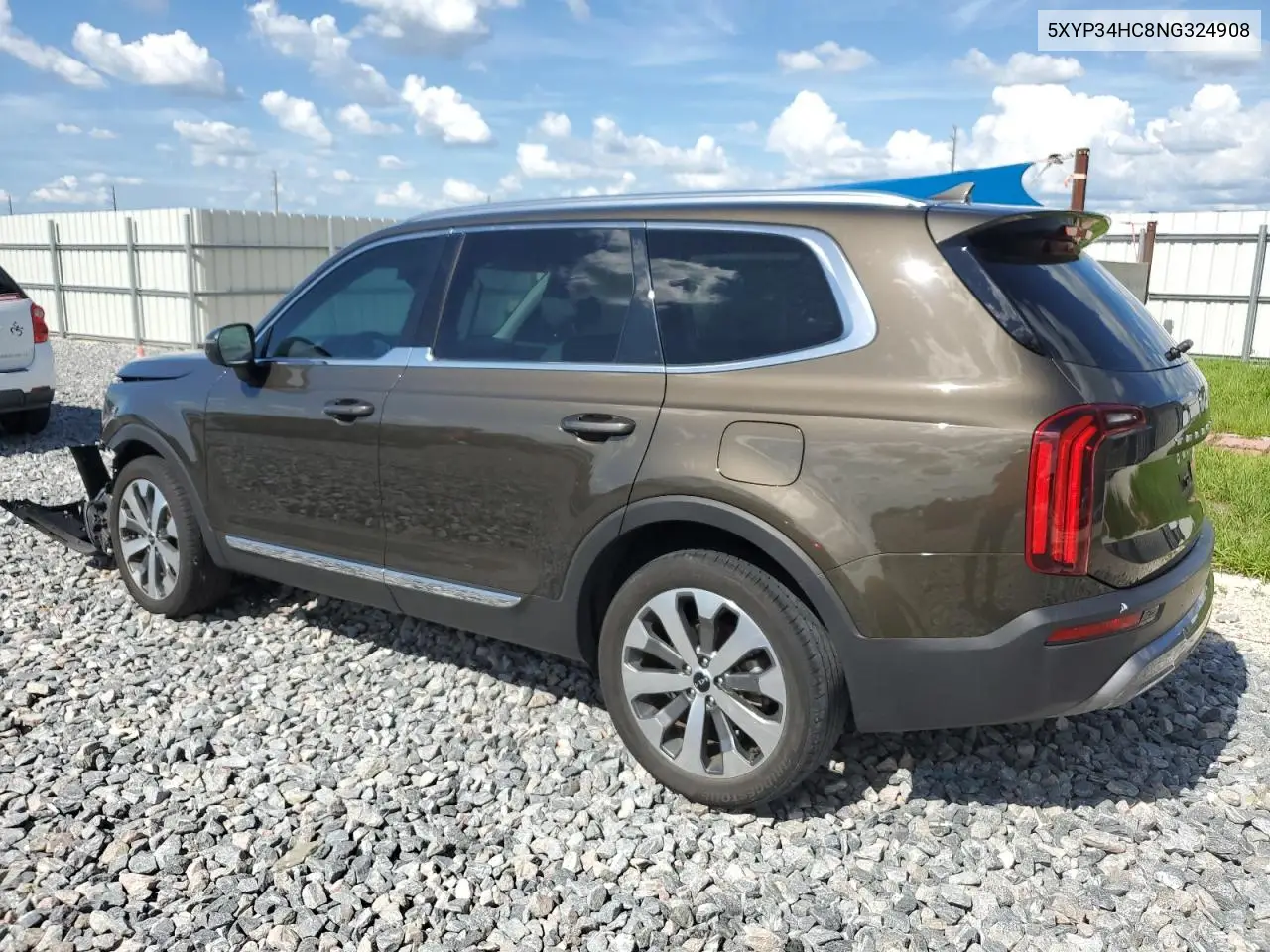 2022 Kia Telluride Ex VIN: 5XYP34HC8NG324908 Lot: 61273595