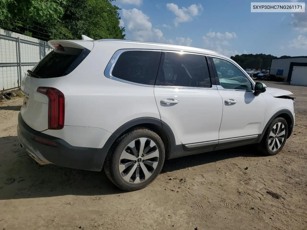 2022 Kia Telluride Ex VIN: 5XYP3DHC7NG261171 Lot: 61614335