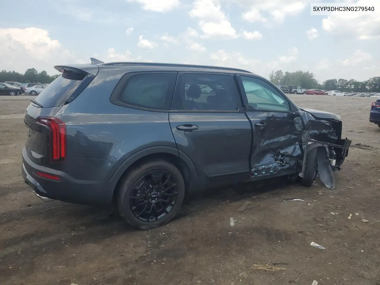 2022 Kia Telluride Ex VIN: 5XYP3DHC3NG279540 Lot: 61912825