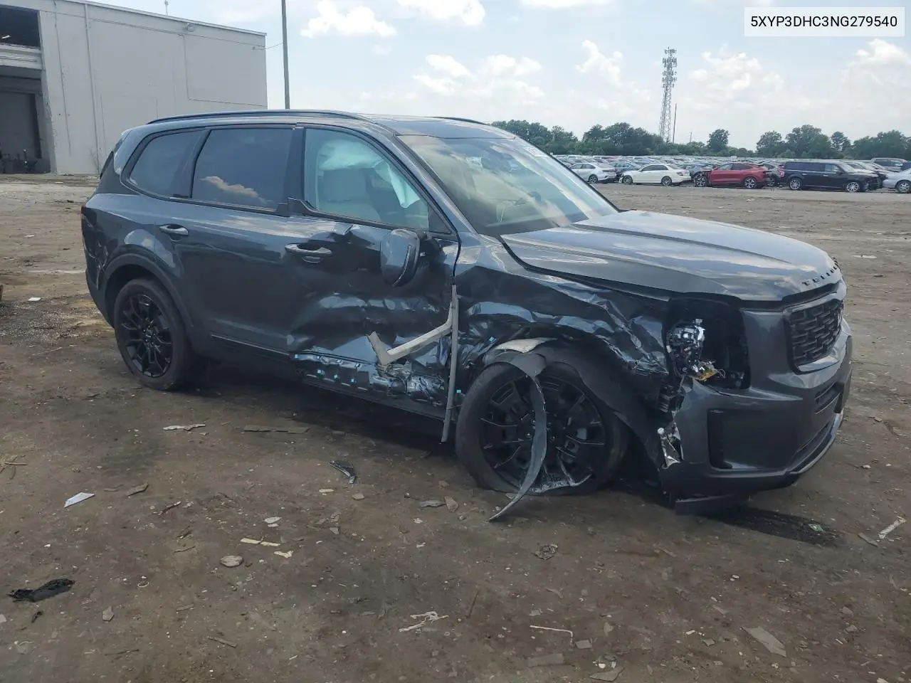 2022 Kia Telluride Ex VIN: 5XYP3DHC3NG279540 Lot: 61912825