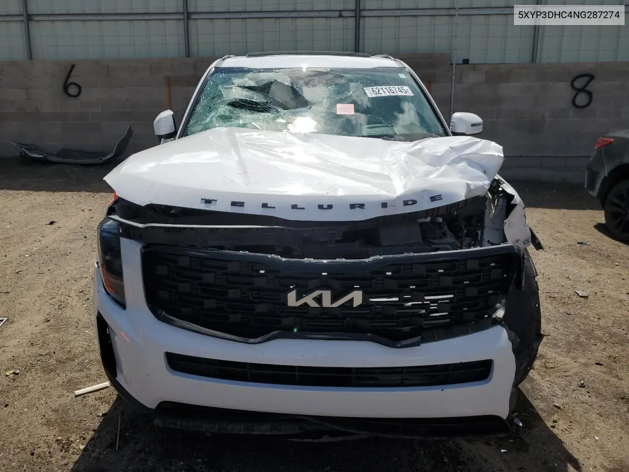 2022 Kia Telluride Ex VIN: 5XYP3DHC4NG287274 Lot: 62116745