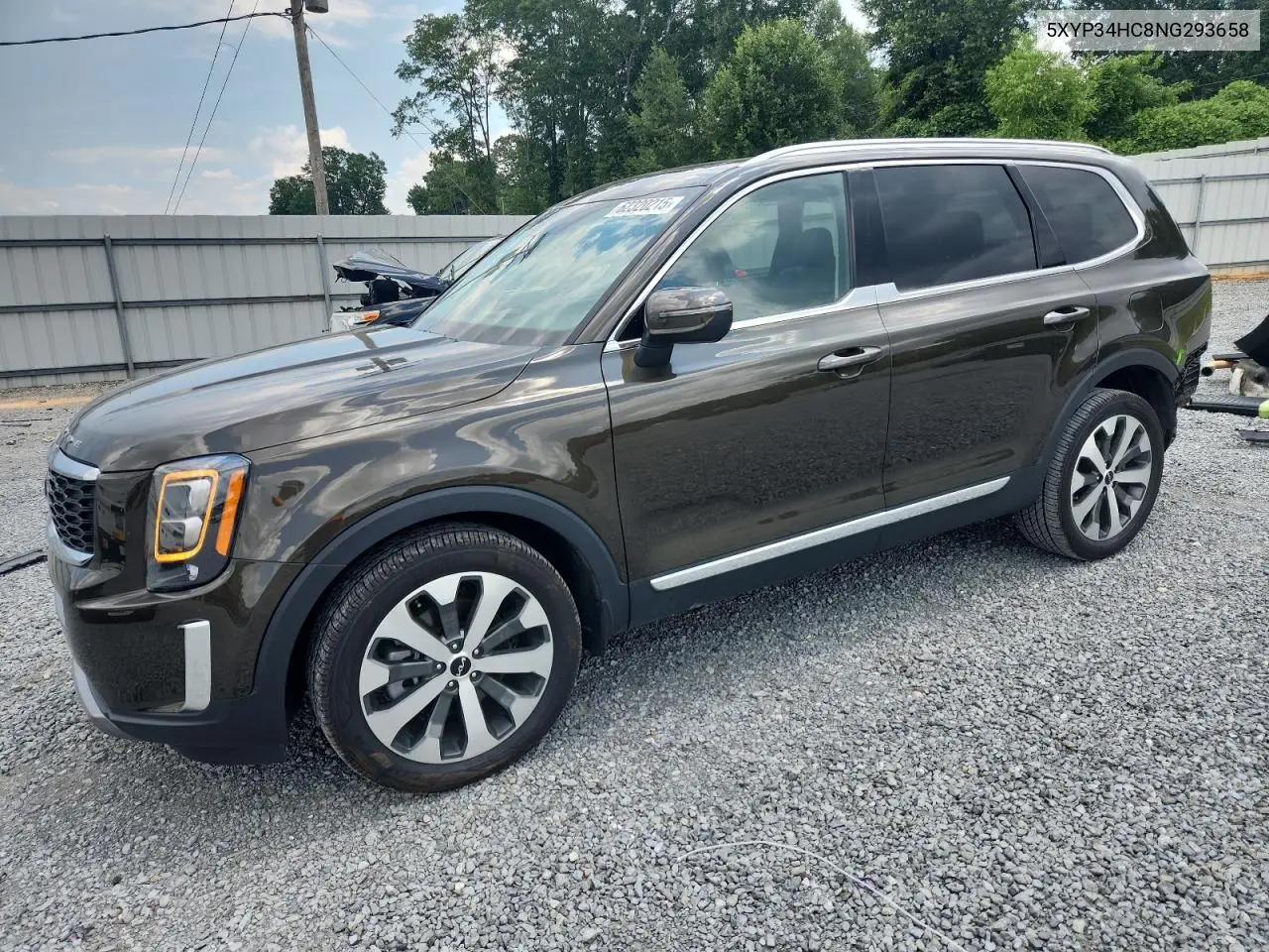 2022 Kia Telluride Ex VIN: 5XYP34HC8NG293658 Lot: 62320215