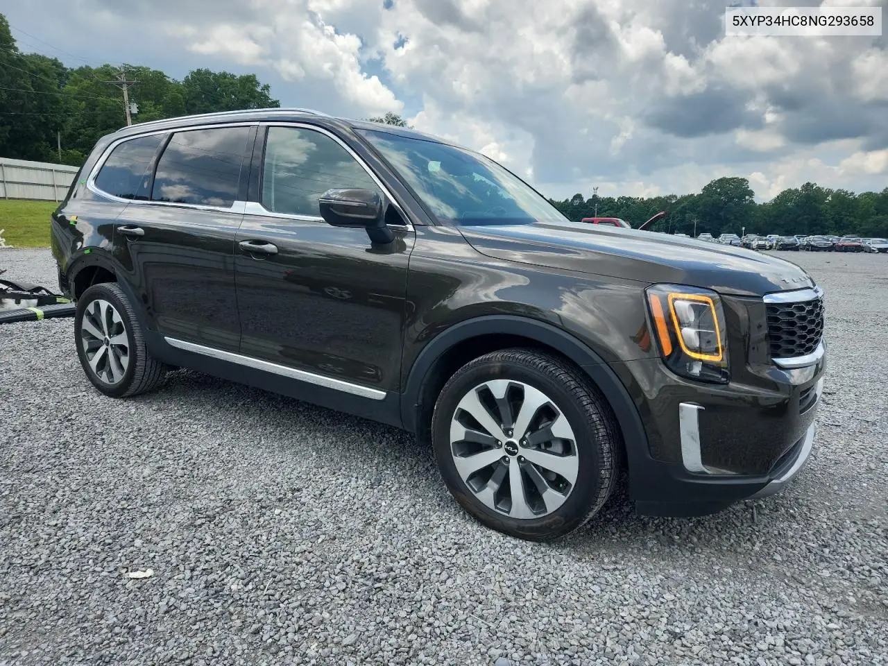 2022 Kia Telluride Ex VIN: 5XYP34HC8NG293658 Lot: 62320215