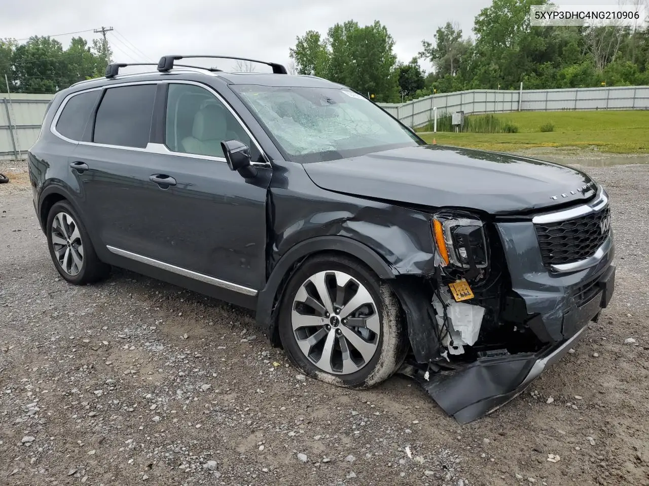 2022 Kia Telluride Ex VIN: 5XYP3DHC4NG210906 Lot: 62478615