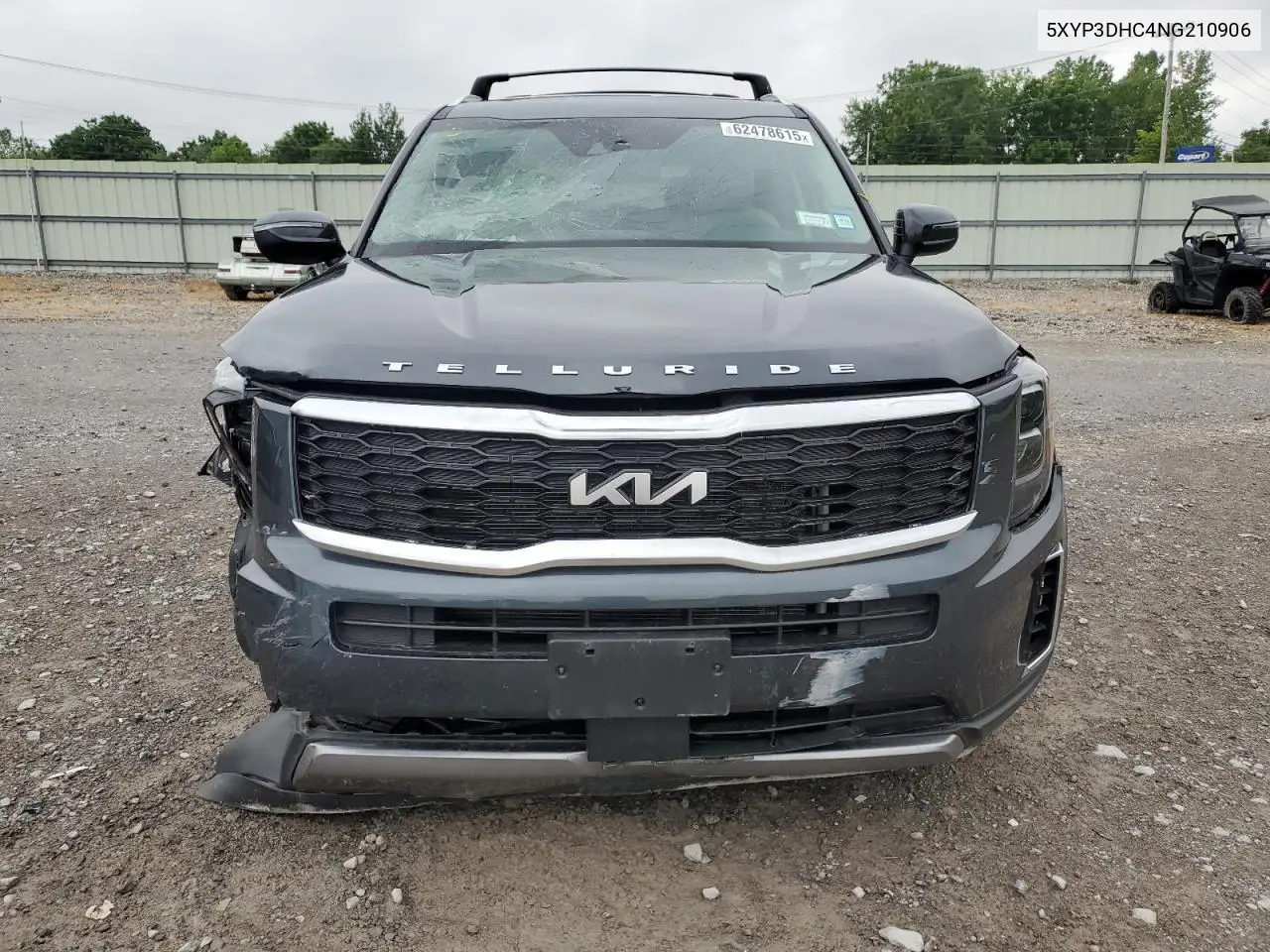 2022 Kia Telluride Ex VIN: 5XYP3DHC4NG210906 Lot: 62478615