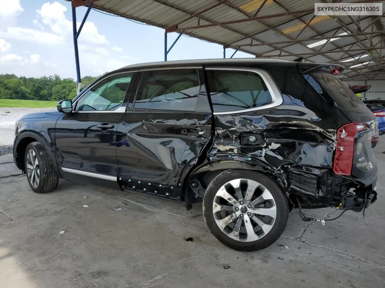 2022 Kia Telluride S VIN: 5XYP6DHC5NG316305 Lot: 62499785