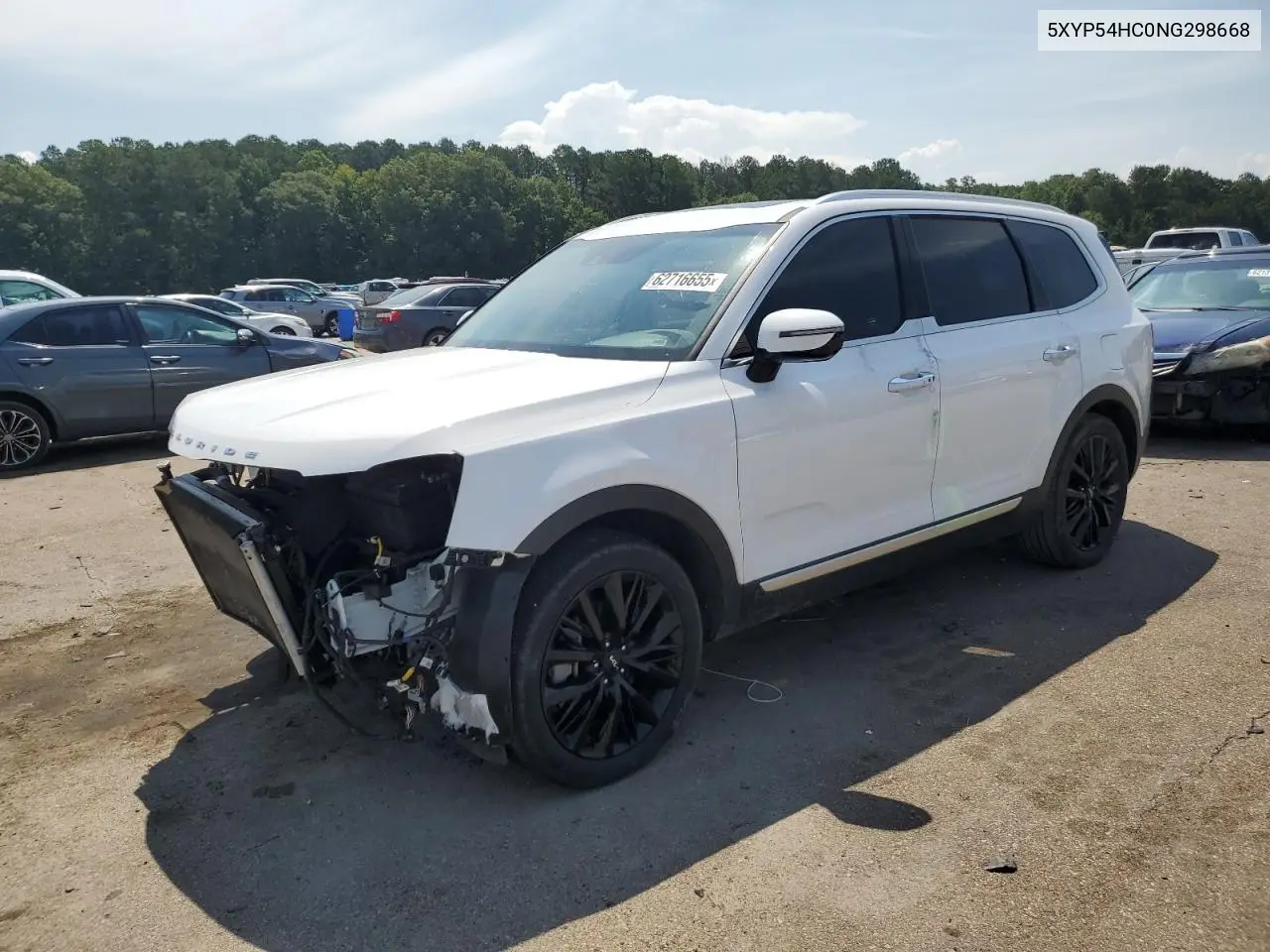 2022 Kia Telluride Sx VIN: 5XYP54HC0NG298668 Lot: 62716655
