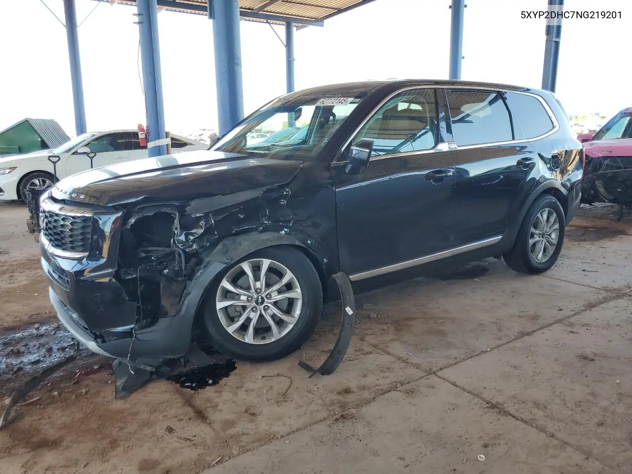 2022 Kia Telluride Lx VIN: 5XYP2DHC7NG219201 Lot: 62772145