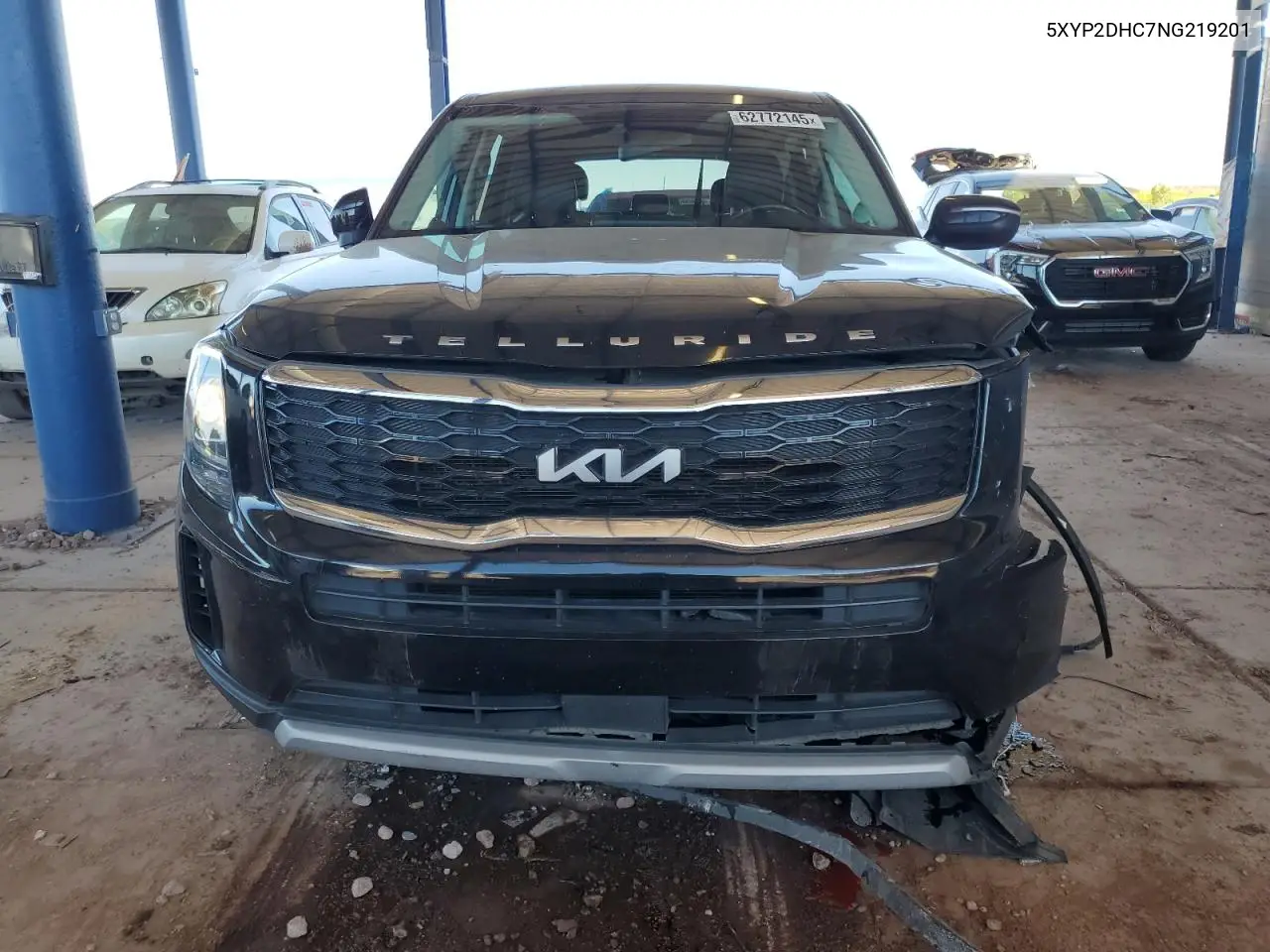 2022 Kia Telluride Lx VIN: 5XYP2DHC7NG219201 Lot: 62772145