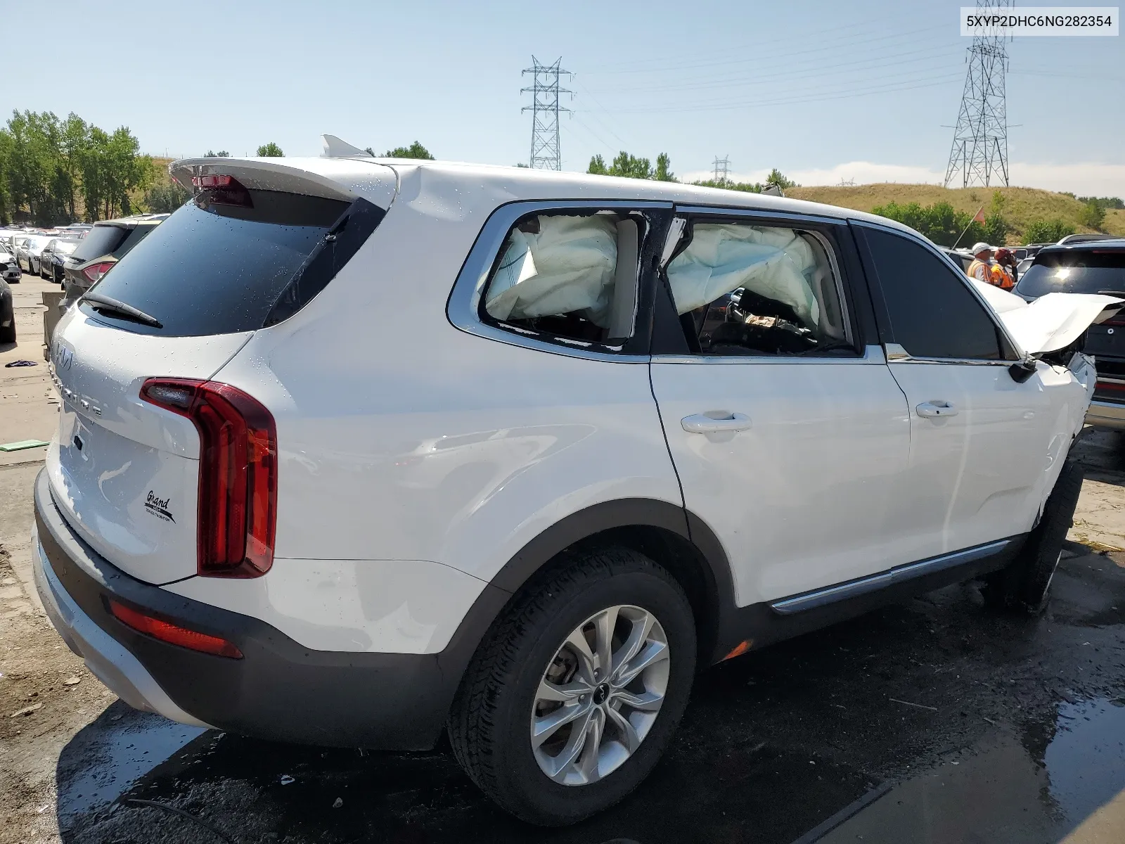 2022 Kia Telluride Lx VIN: 5XYP2DHC6NG282354 Lot: 65493384