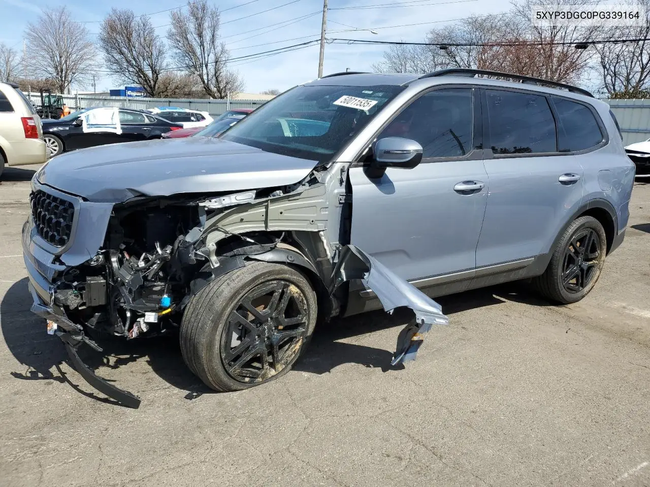 2023 Kia Telluride Ex VIN: 5XYP3DGC0PG339164 Lot: 50011535