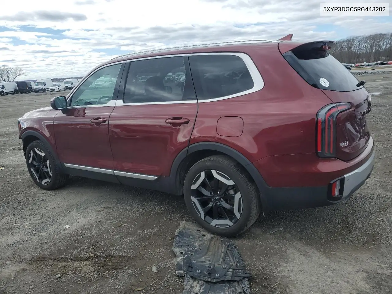 2024 Kia Telluride Ex VIN: 5XYP3DGC5RG443202 Lot: 49665185