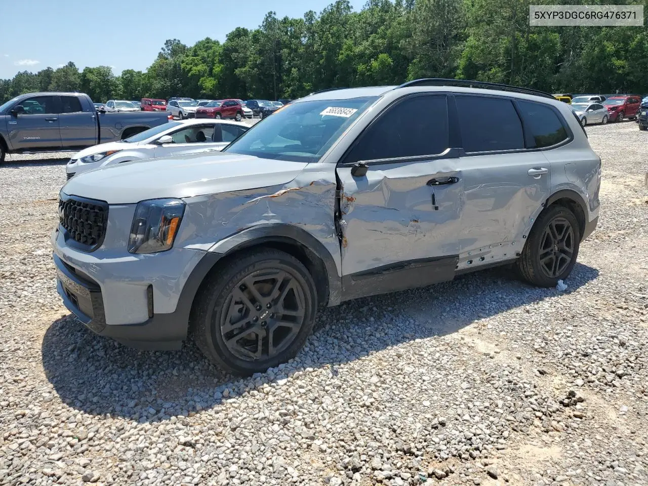 2024 Kia Telluride Ex VIN: 5XYP3DGC6RG476371 Lot: 56836845