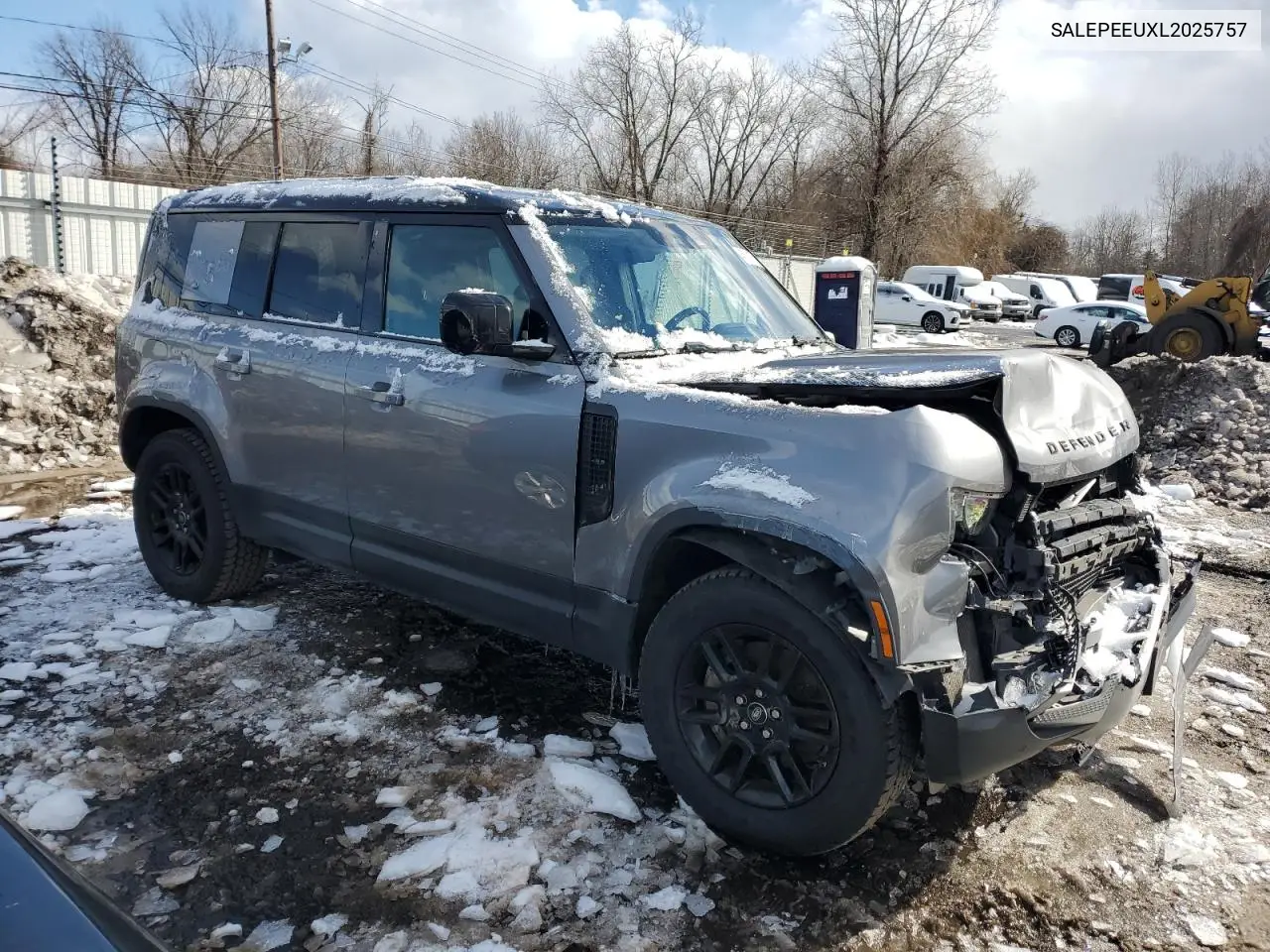 2020 Land Rover Defender 110 Se VIN: SALEPEEUXL2025757 Lot: 45611755