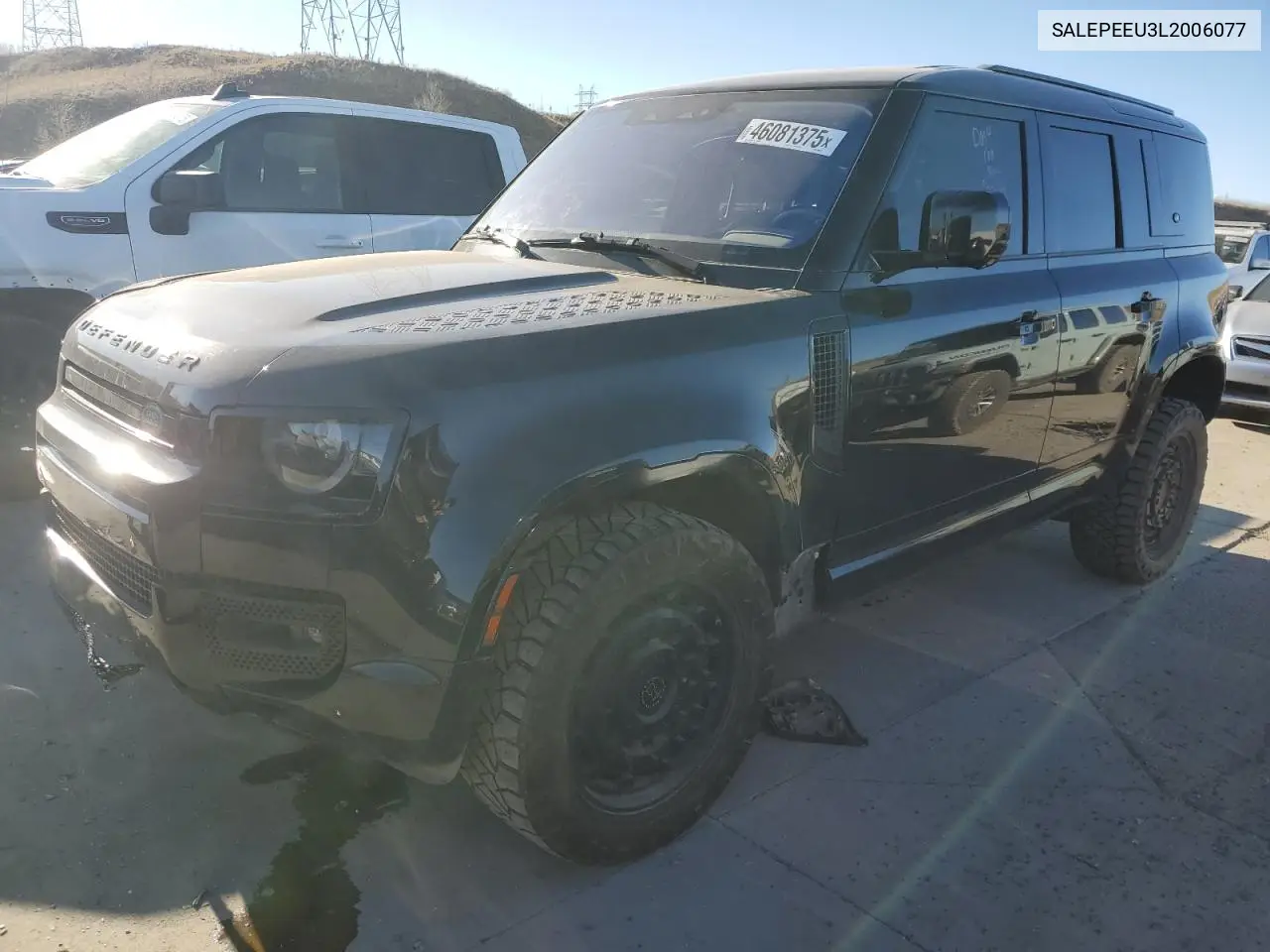 2020 Land Rover Defender 110 Se VIN: SALEPEEU3L2006077 Lot: 46081375