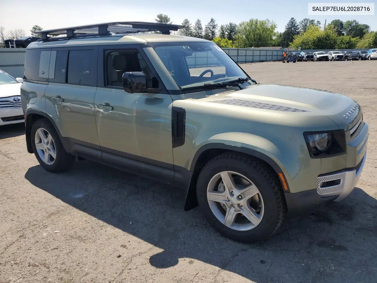 2020 Land Rover Defender 110 Se VIN: SALEP7EU6L2028716 Lot: 54876355