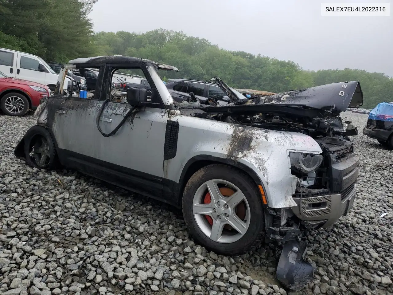 2020 Land Rover Defender 110 X VIN: SALEX7EU4L2022316 Lot: 57082085