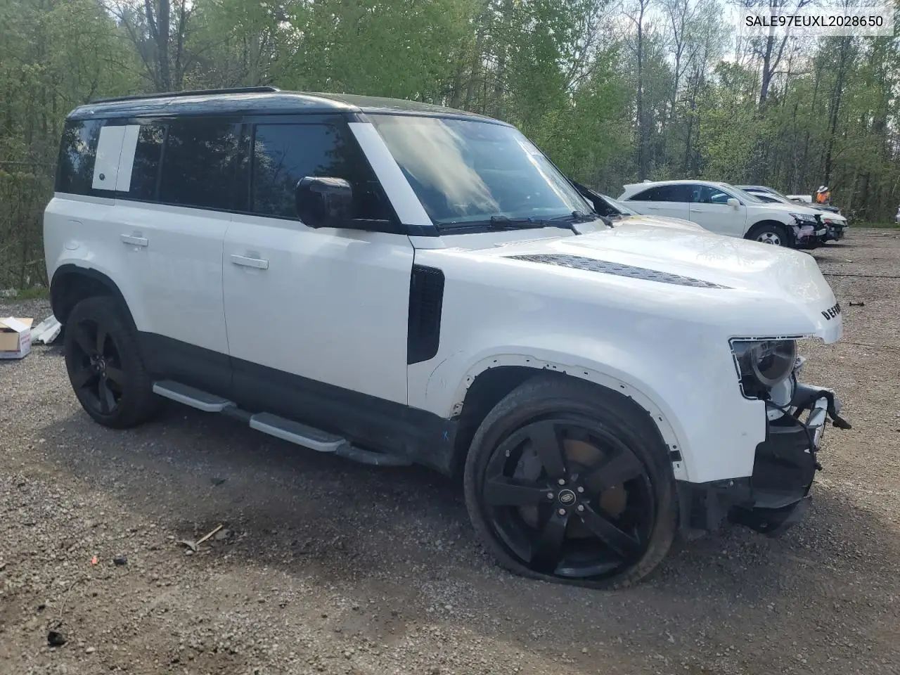 2020 Land Rover Defender 110 Hse VIN: SALE97EUXL2028650 Lot: 57315905
