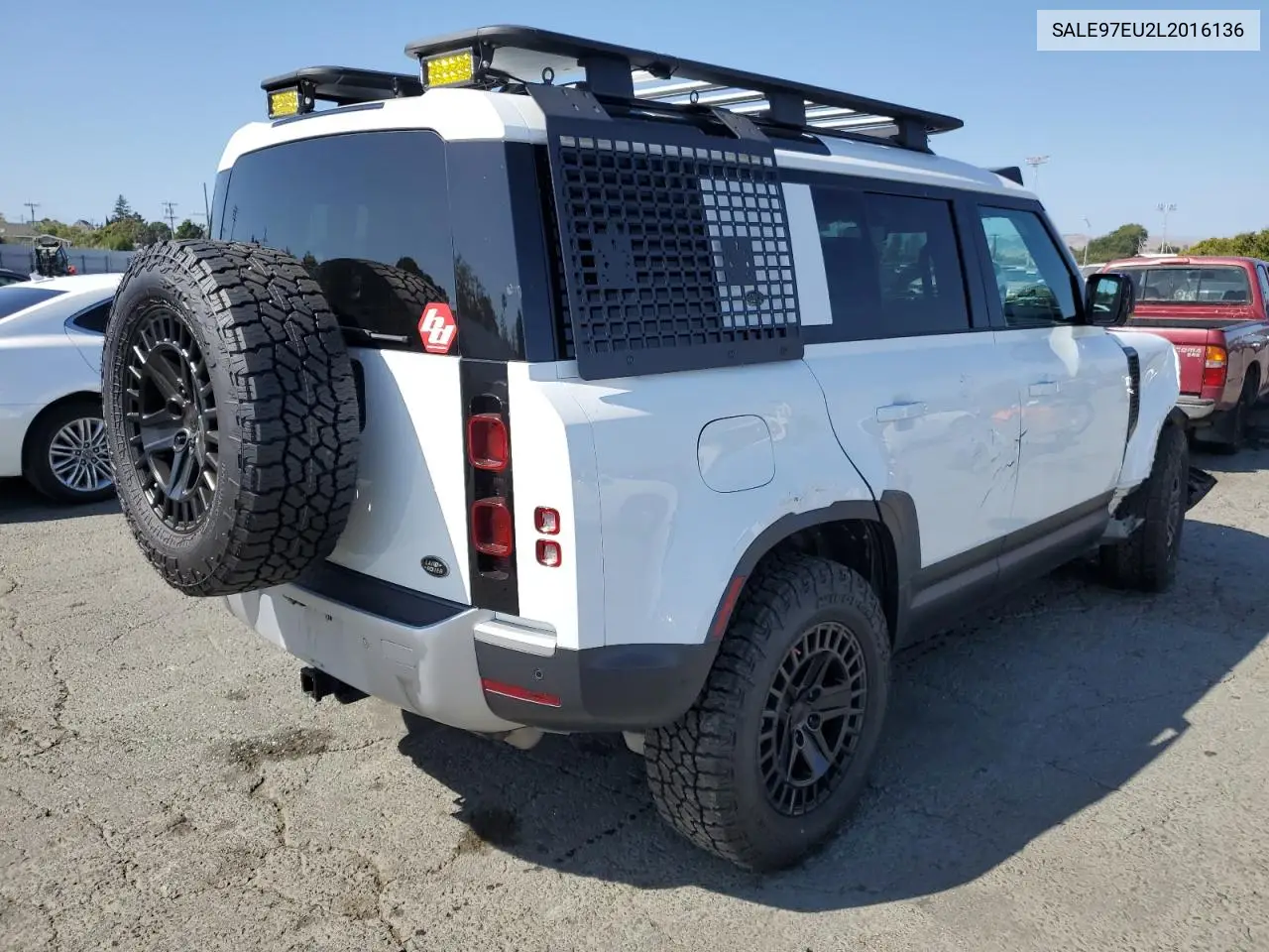 2020 Land Rover Defender 110 Hse VIN: SALE97EU2L2016136 Lot: 60335485