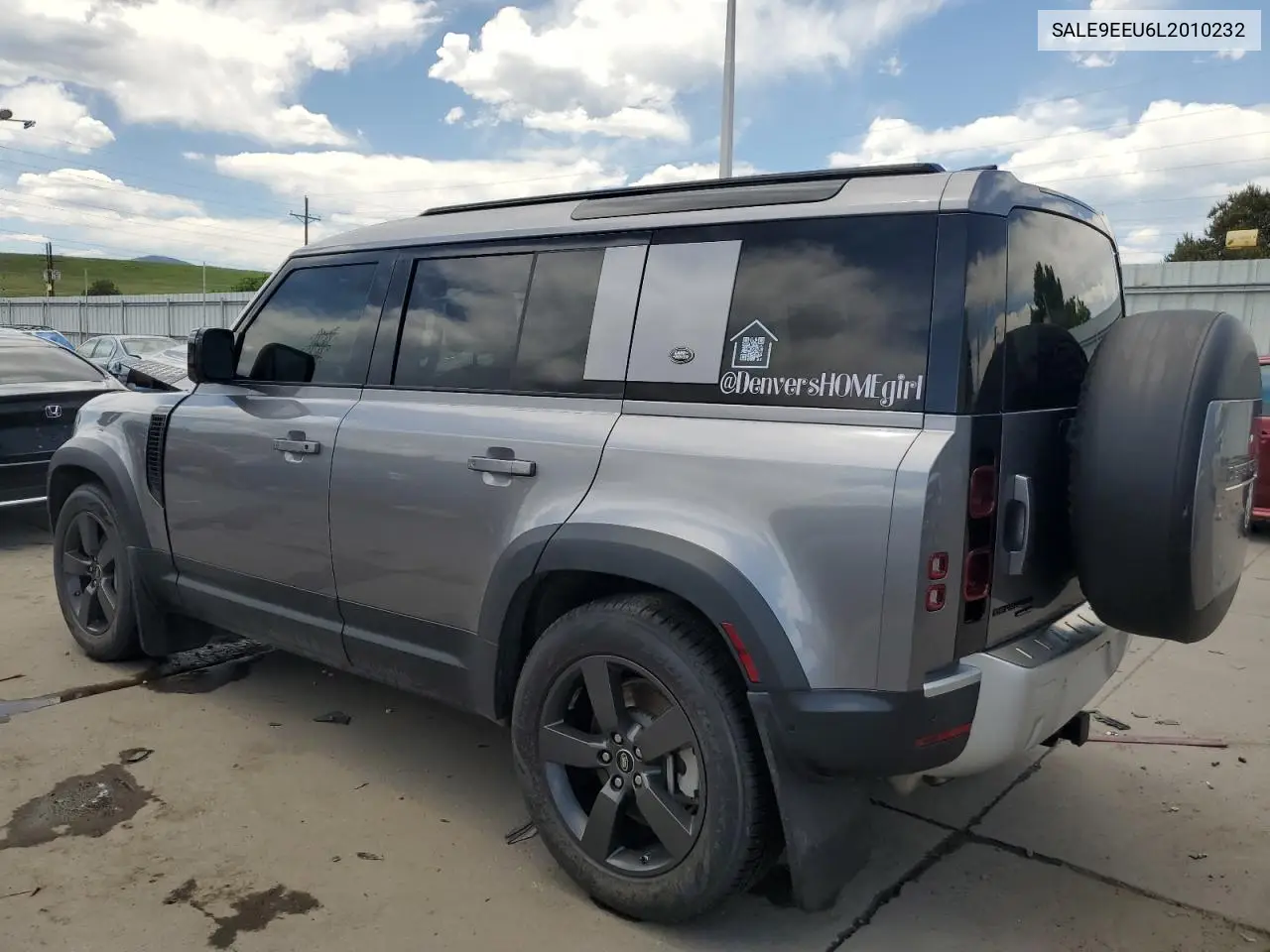 2020 Land Rover Defender 110 Hse VIN: SALE9EEU6L2010232 Lot: 61043835