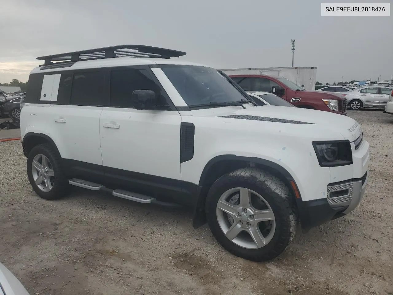 2020 Land Rover Defender 110 Hse VIN: SALE9EEU8L2018476 Lot: 68012144