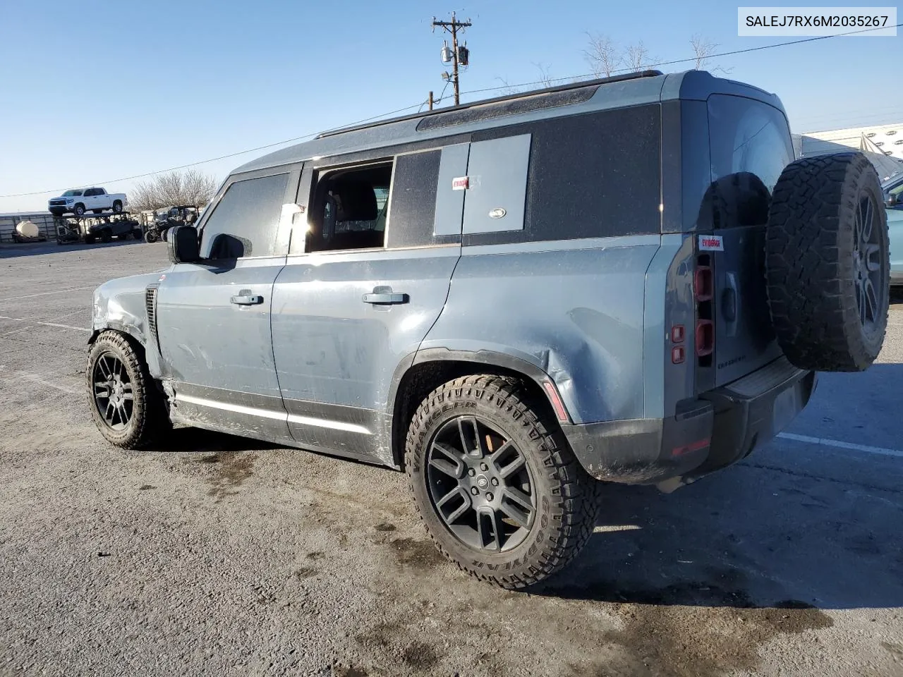 2021 Land Rover Defender 110 S VIN: SALEJ7RX6M2035267 Lot: 41673735