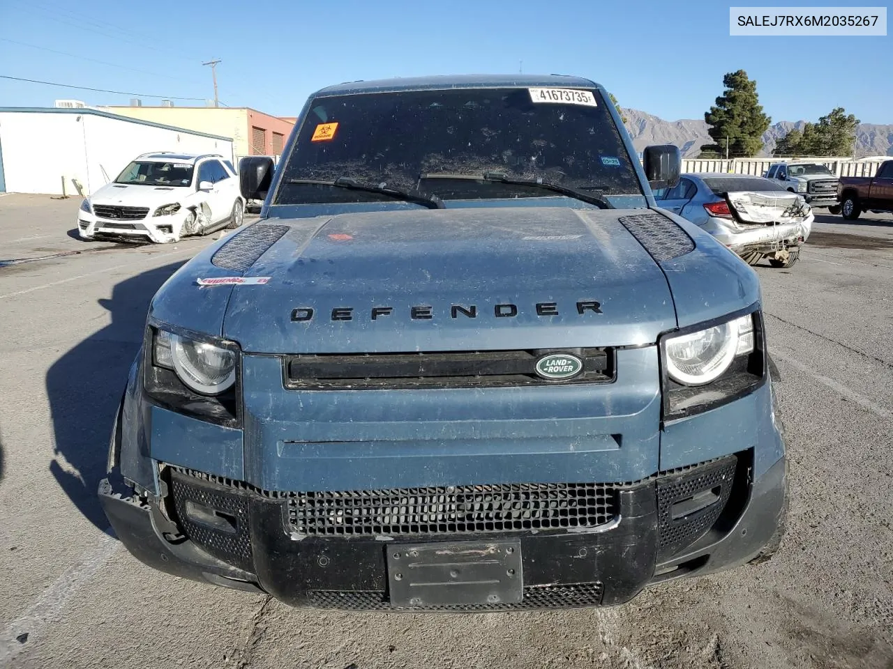 2021 Land Rover Defender 110 S VIN: SALEJ7RX6M2035267 Lot: 41673735