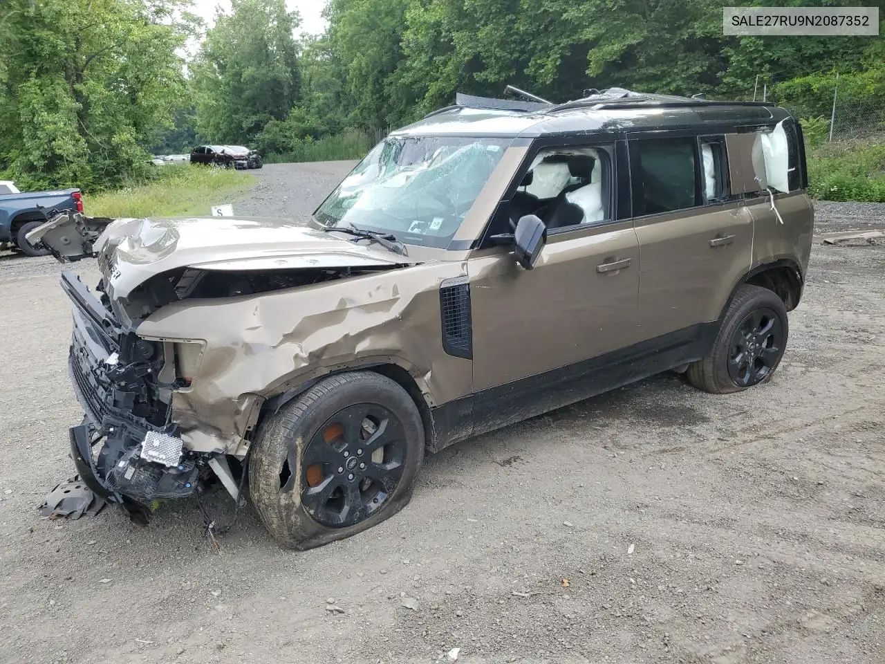 2022 Land Rover Defender 110 X-Dynamic Se VIN: SALE27RU9N2087352 Lot: 60865295