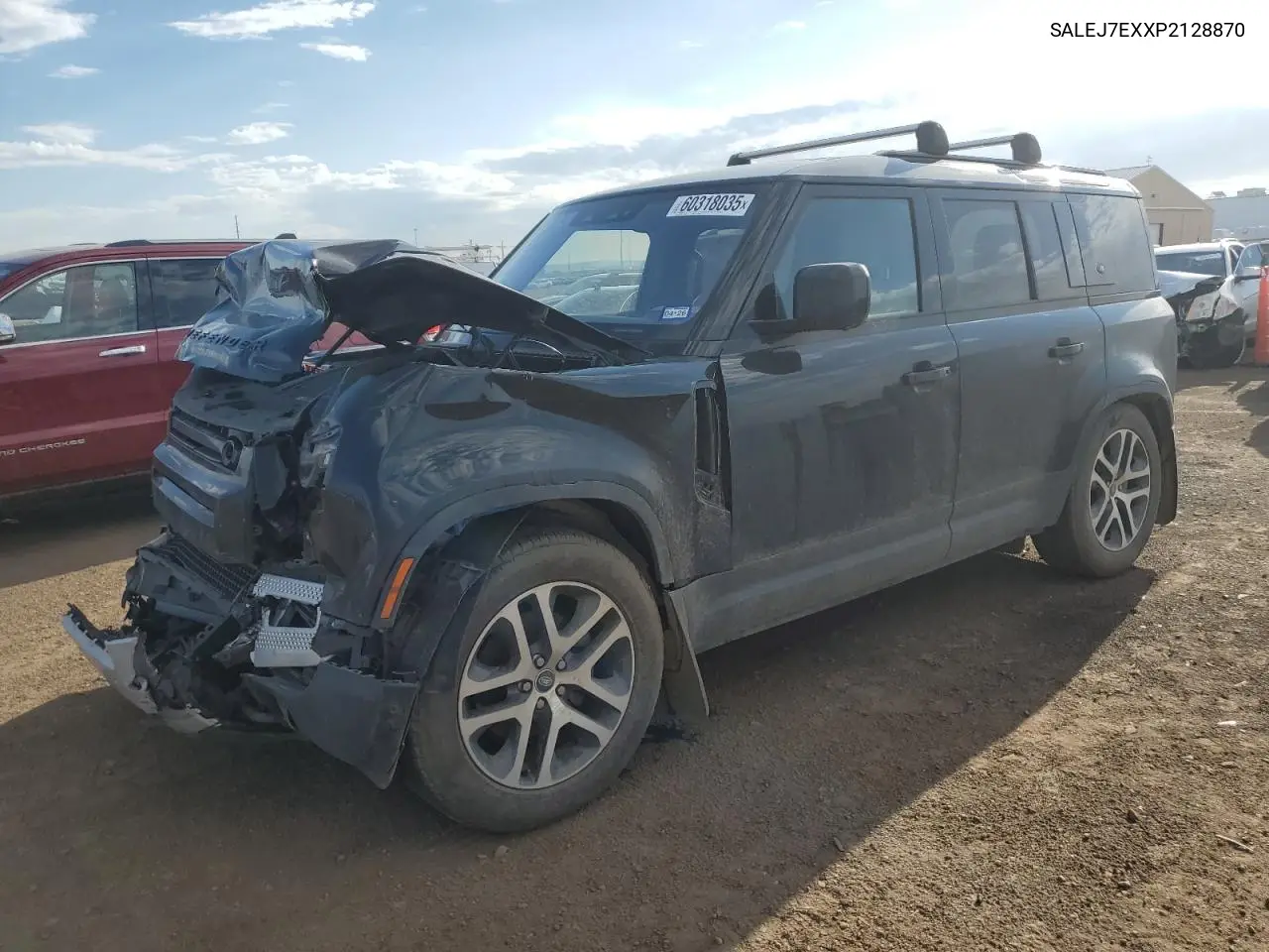 2023 Land Rover Defender 110 S VIN: SALEJ7EXXP2128870 Lot: 60318035
