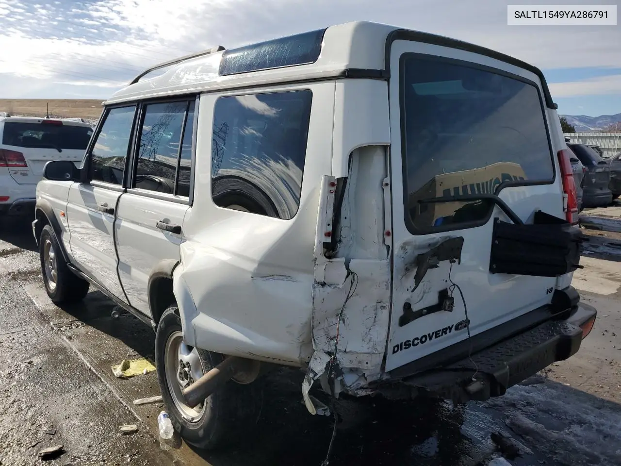 2000 Land Rover Discovery Ii VIN: SALTL1549YA286791 Lot: 43279825