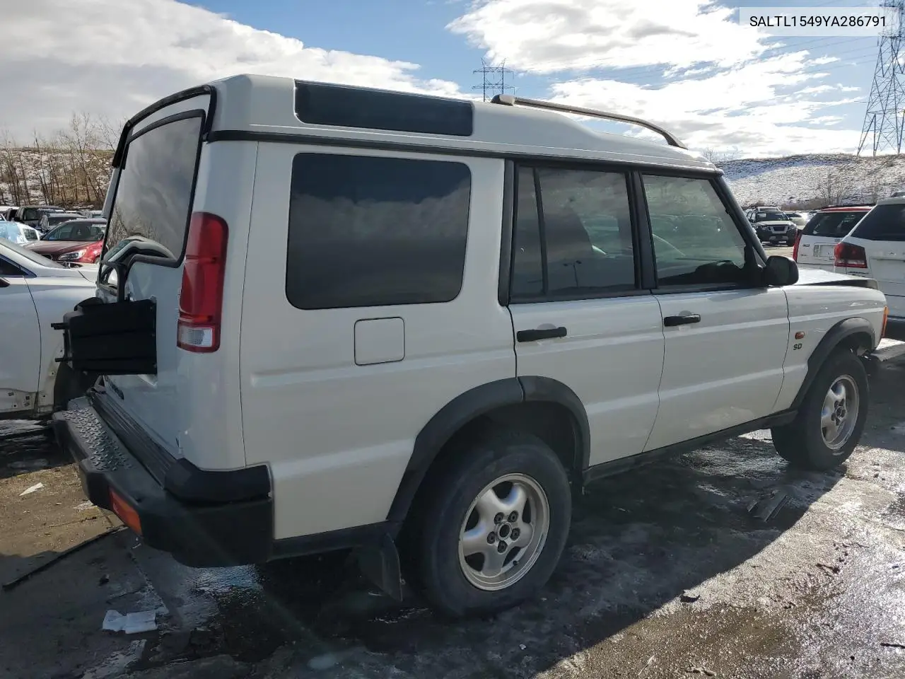 2000 Land Rover Discovery Ii VIN: SALTL1549YA286791 Lot: 43279825
