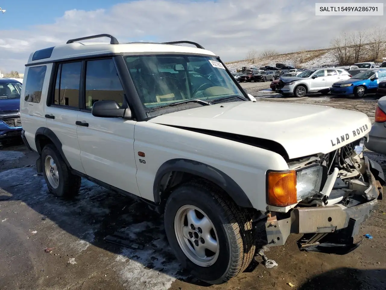 2000 Land Rover Discovery Ii VIN: SALTL1549YA286791 Lot: 43279825