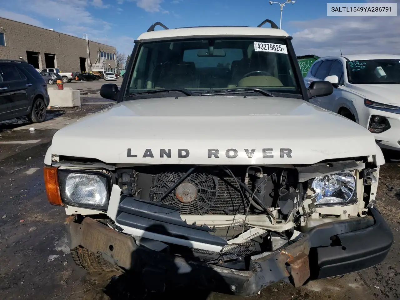 2000 Land Rover Discovery Ii VIN: SALTL1549YA286791 Lot: 43279825