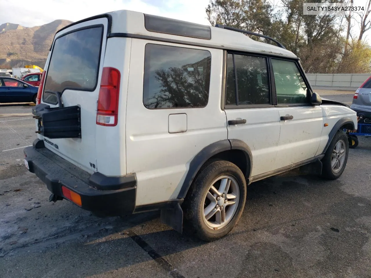 2000 Land Rover Discovery Ii VIN: SALTY1543YA273374 Lot: 86026964