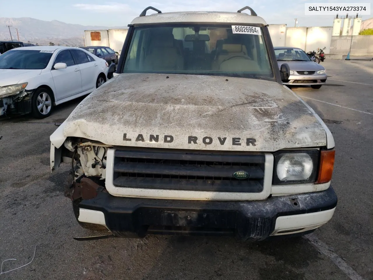 2000 Land Rover Discovery Ii VIN: SALTY1543YA273374 Lot: 86026964