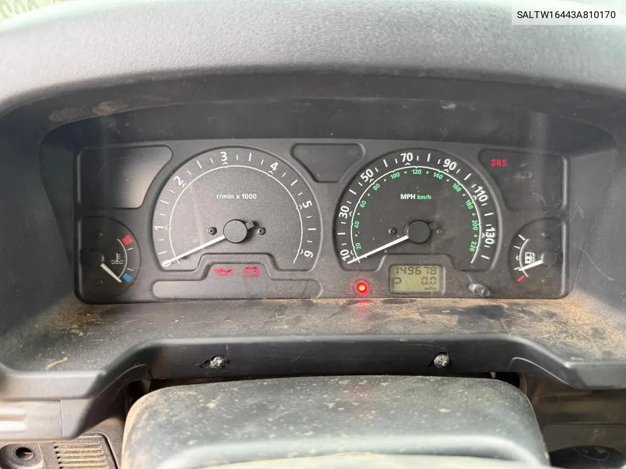 2003 Land Rover Discovery Ii Se VIN: SALTW16443A810170 Lot: 61057015