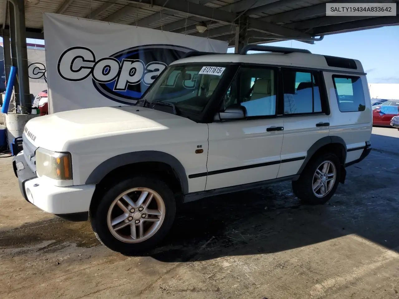 2004 Land Rover Discovery Ii Se VIN: SALTY19434A833642 Lot: 61311615
